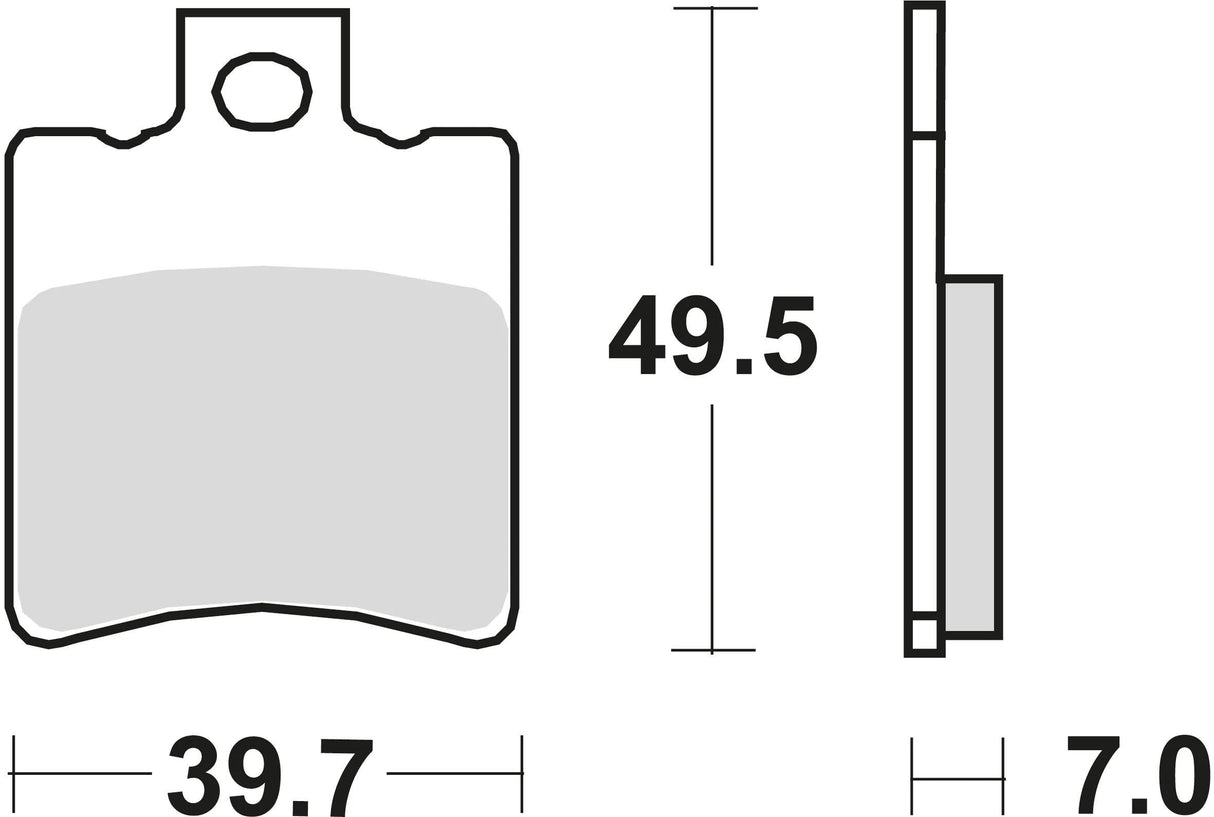 TRW Bremsbeläge MCB 696 Bremsbelag MCB 696 EC organisch