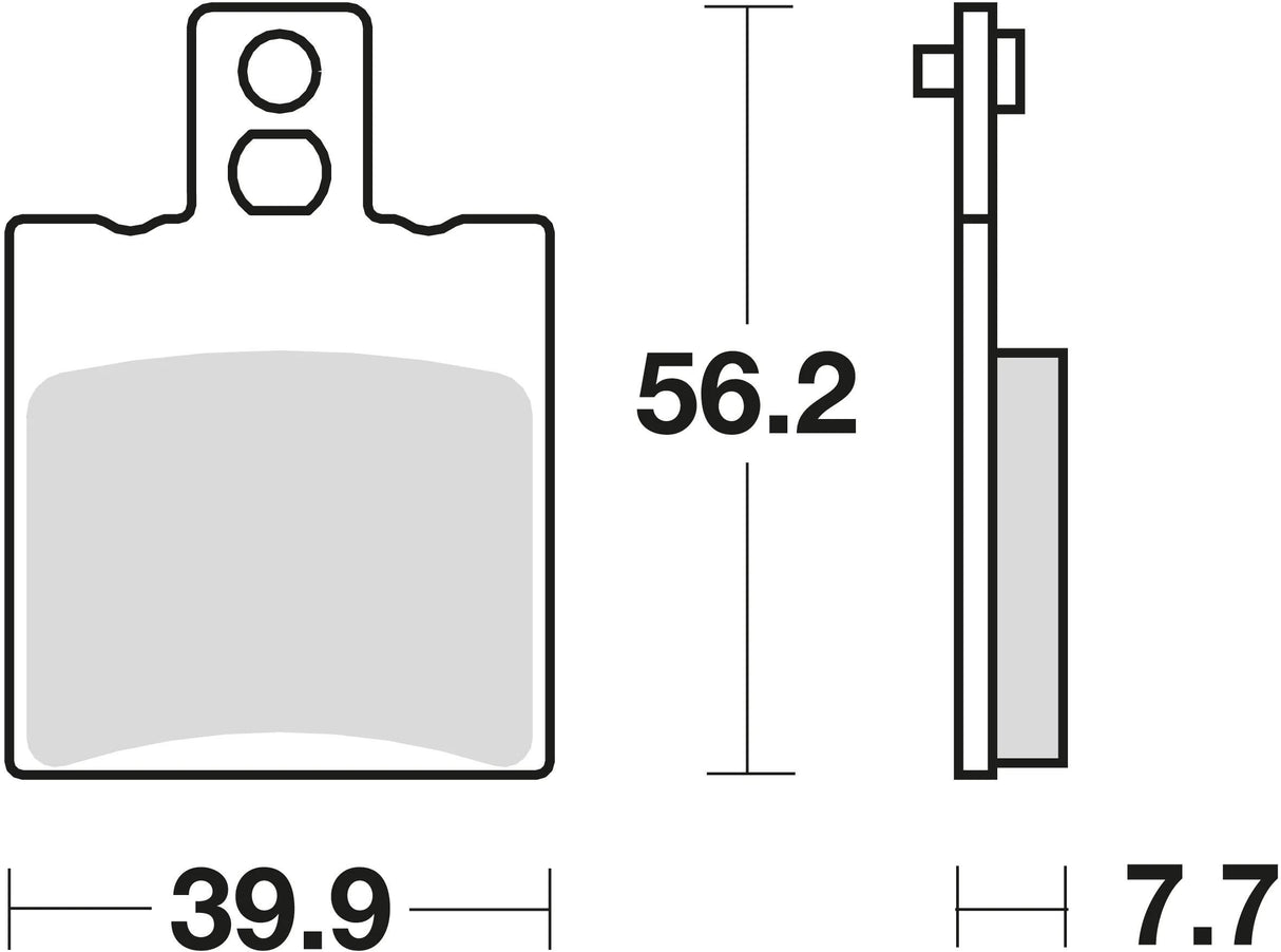 TRW Bremsbeläge MCB 708 Bremsbelag MCB 708 Bio-Standard