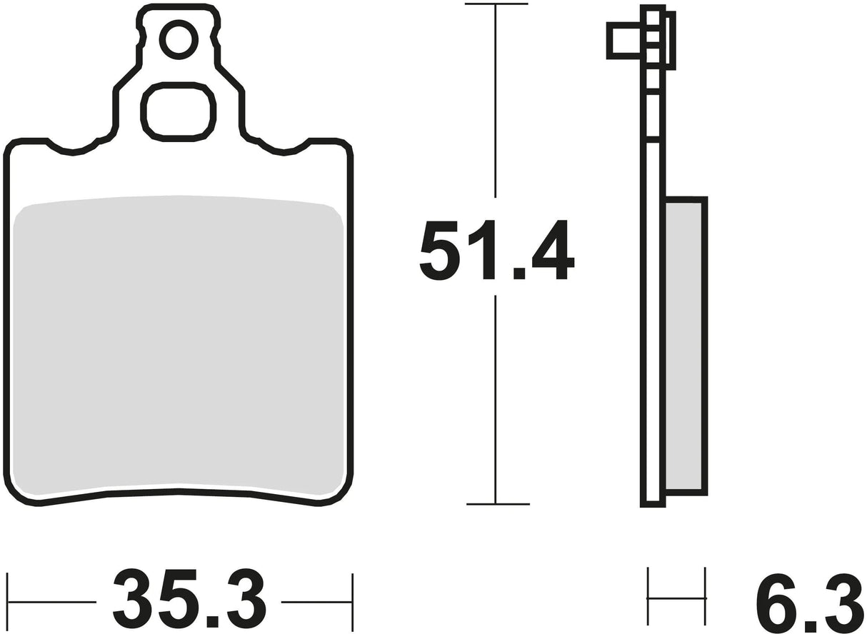 TRW Bremsbeläge MCB 552 Bremsbelag MCB 552 Bio-Standard