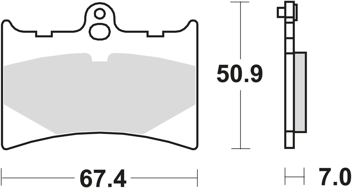 TRW Bremsbeläge MCB 572 Bremsbelag MCB 572 Bio-Standard