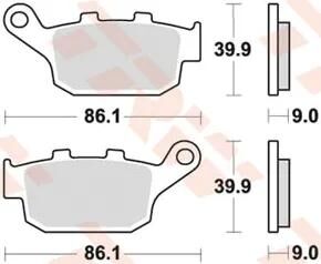 TRW Bremsbeläge MCB841 Bremsbelag MCB 841 SH Sintermetall