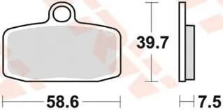 TRW Bremsbeläge MCB 842 Bremsbelag MCB 842 Si aus Sintermetall
