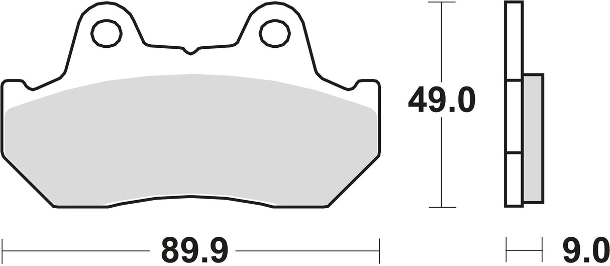 TRW Bremsbeläge MCB 544 Bremsbelag MCB 544 Bio-Standard