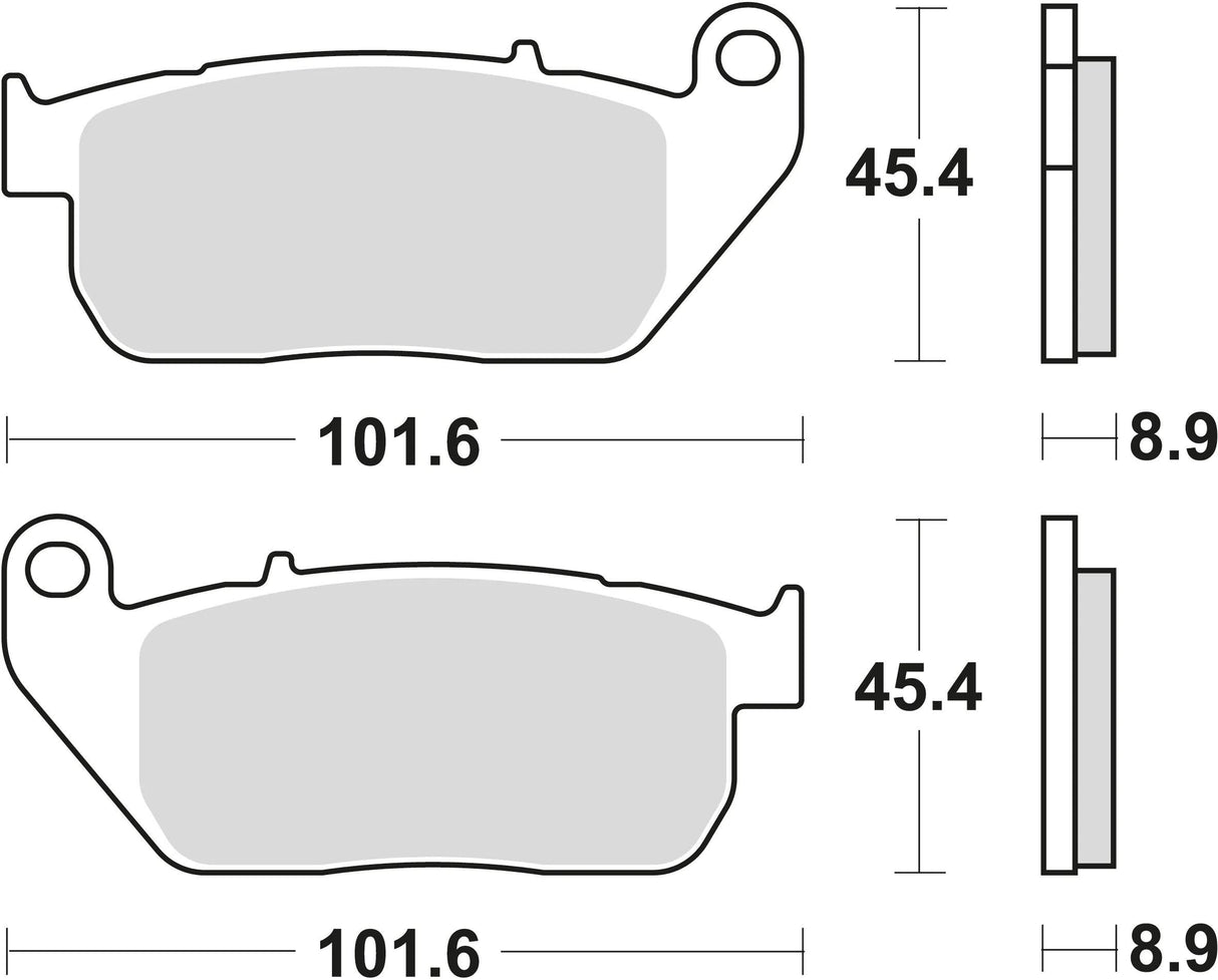 TRW Bremsbeläge MCB 753 Bremsbelag MCB 753 Stk. organisch perf. Komfort