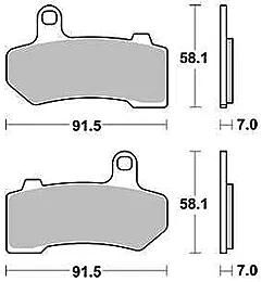 TRW Bremsbeläge MCB 781 Bremsbelag MCB 781 Stk. organisch perf. Komfort