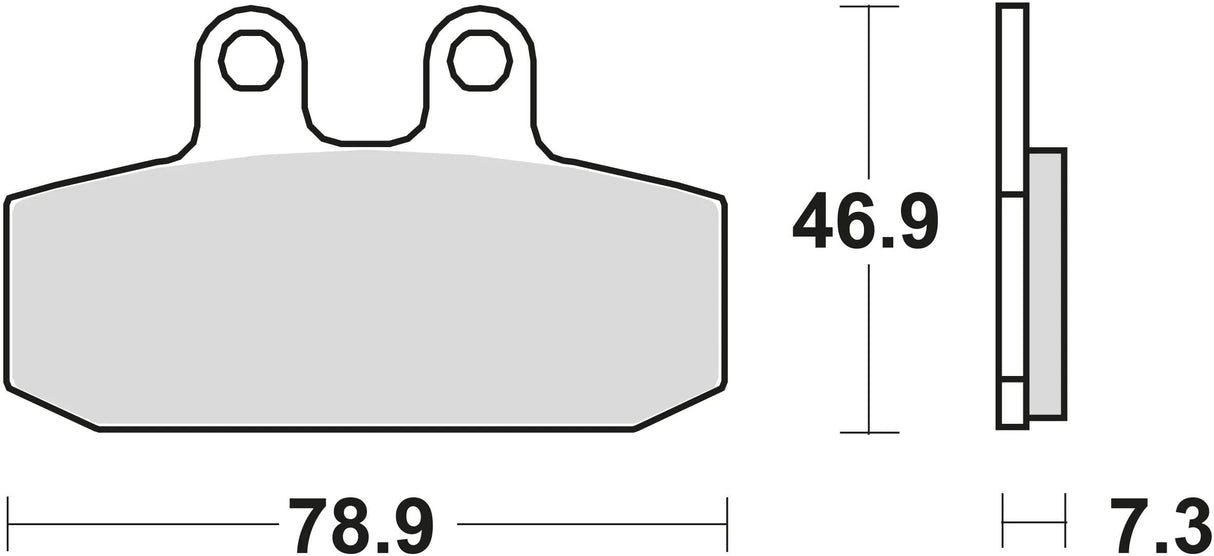 TRW Bremsbeläge MCB 557 Bremsbelag MCB 557 Bio-Standard
