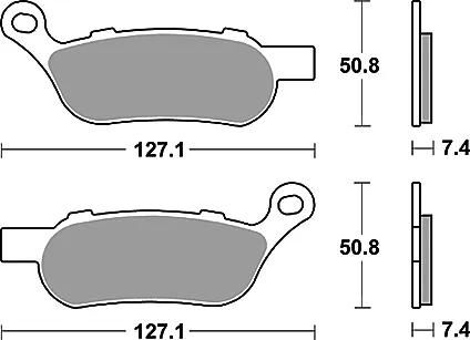 Trw-Lucas Bremsbelag MCB 814 Bremsbelag MCB 814 Stk. organisch perf. Komfort