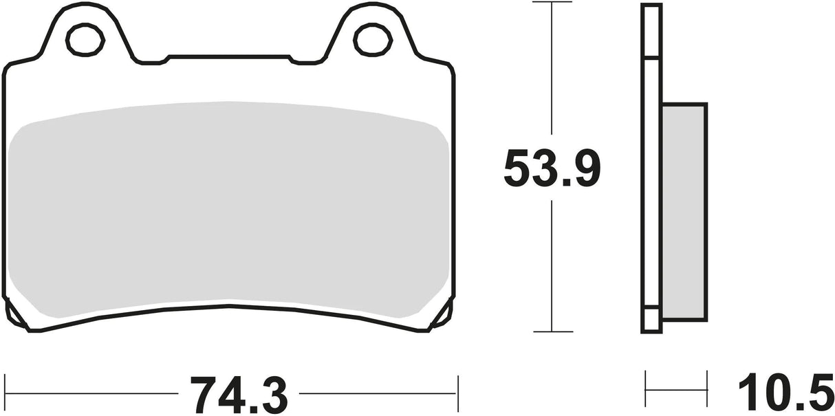 TRW Bremsbeläge MCB 559 Bremsbelag MCB 559 Bio-Standard