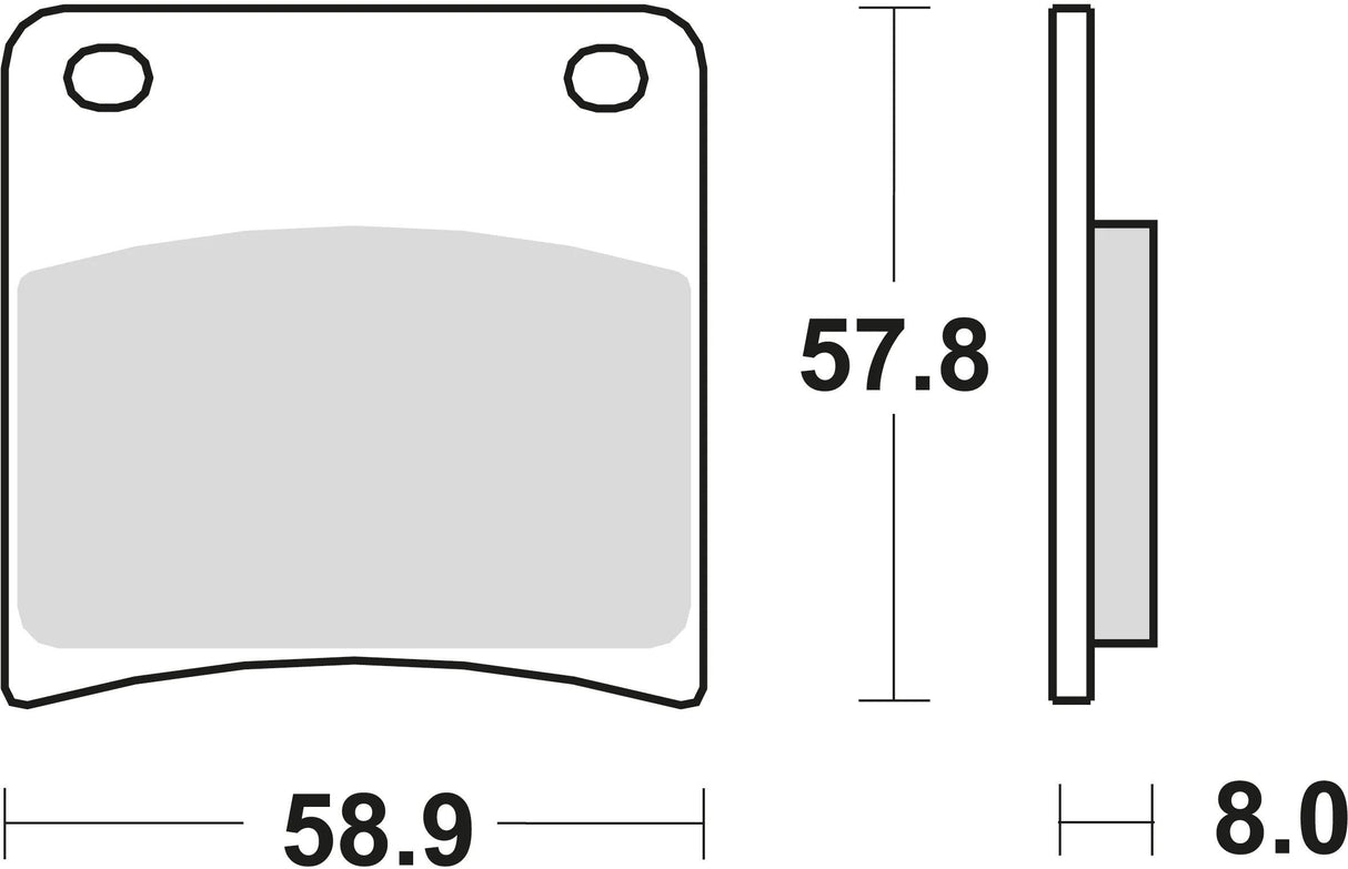TRW Bremsbeläge MCB 591 Bremsbelag MCB 591 Bio-Standard