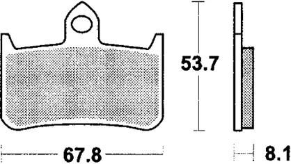TRW -Lucas Bremsbelag MCB 593 Bremsbelag MCB 593 Bio-Standard