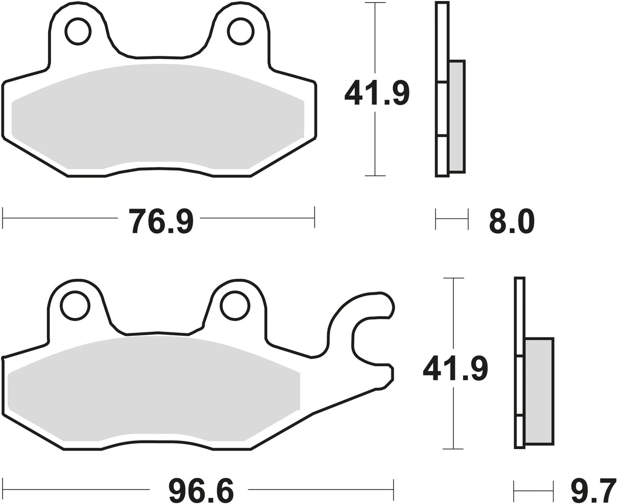 TRW Bremsbeläge MCB 604 Bremsbelag MCB 604 Bio-Standard