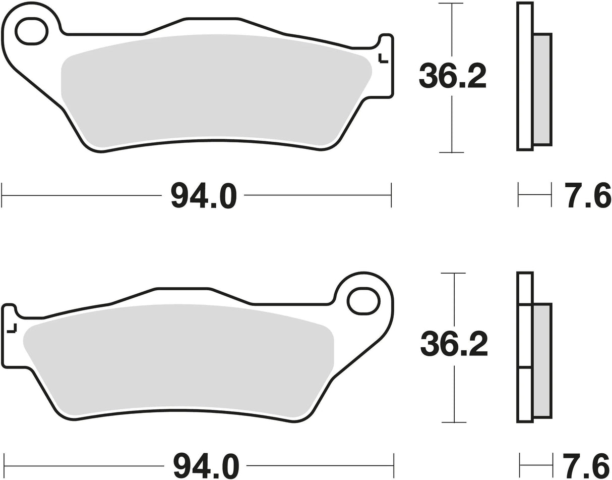 TRW Bremsbeläge MCB 648 Bremsbelag MCB 648 Si aus Sintermetall