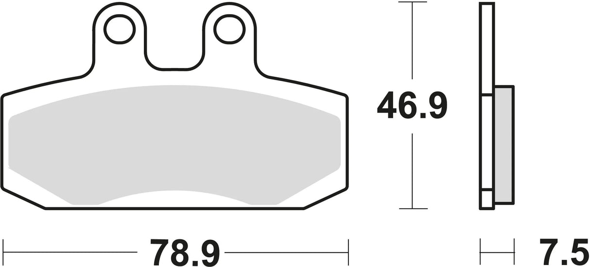 TRW Bremsbeläge MCB 673 Bremsbelag MCB 673 Bio-Standard