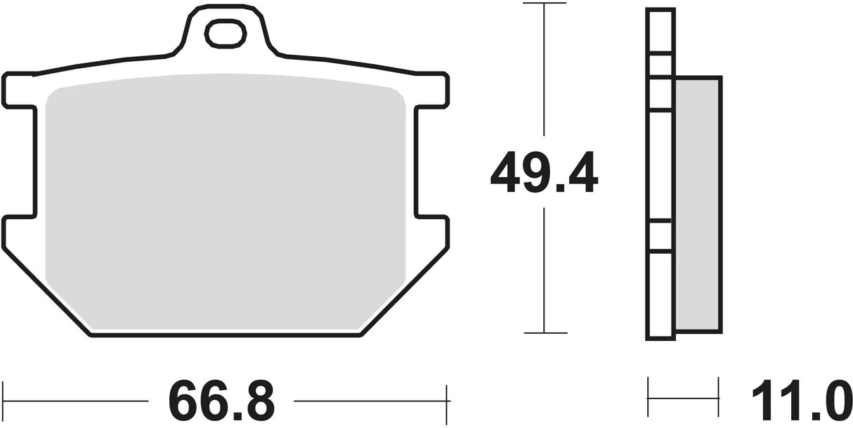 TRW Bremsbeläge MCB 68 Bremsbelag MCB 68 Bio-Standard