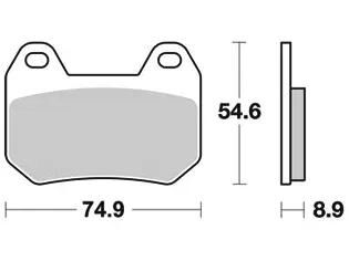TRW Bremsbeläge MCB 713 Bremsbelag MCB 713 Bio-Standard