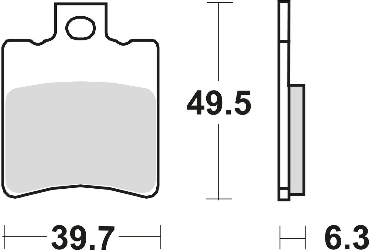 TRW Bremsbeläge MCB 674 Bremsbelag MCB 674 Bio-Standard