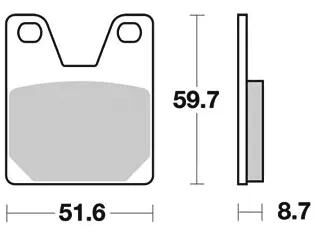 TRW Bremsbeläge MCB 702 Bremsbelag MCB 702 Bio-Standard