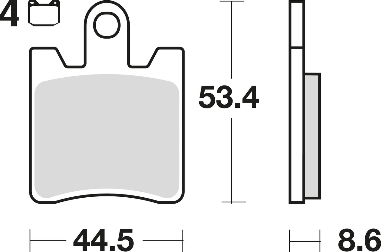 TRW Bremsbeläge MCB 706 Bremsbelag MCB 706 Bio-Standard