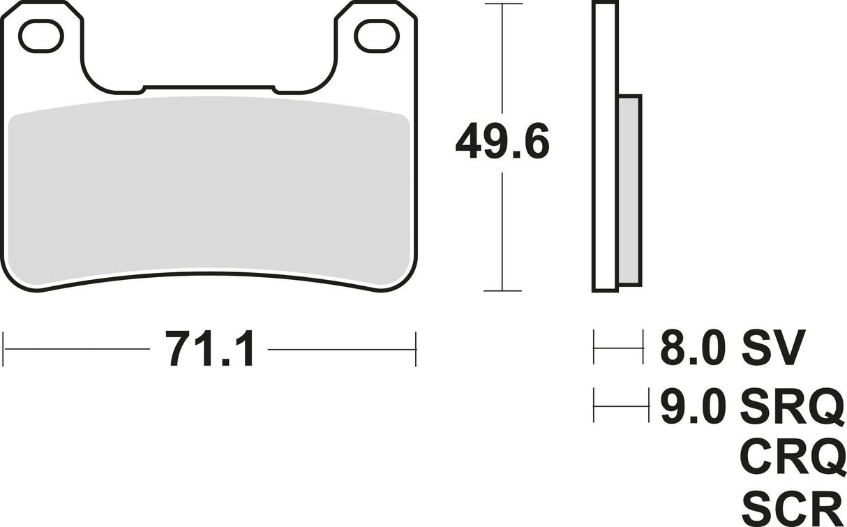 TRW-Lucas Bremsbeläge MCB 752 Bremsbelag MCB 752 SV Sintermetall