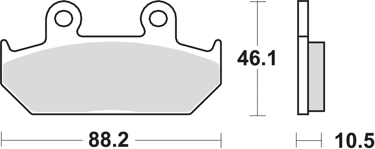 TRW Bremsbeläge MCB 624 Bremsbelag MCB 624 Bio-Standard