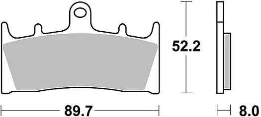 TRW Bremsbeläge MCB 659 Bremsbelag MCB 659 CRQ Hyper Carbon Racing