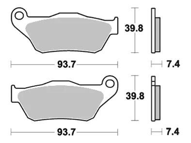 TRW Bremsbeläge MCB 786 Bremsbelag MCB 786 Bio-Standard