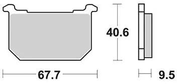 TRW Bremsbeläge MCB 516 Bremsbelag MCB 516 Bio-Standard