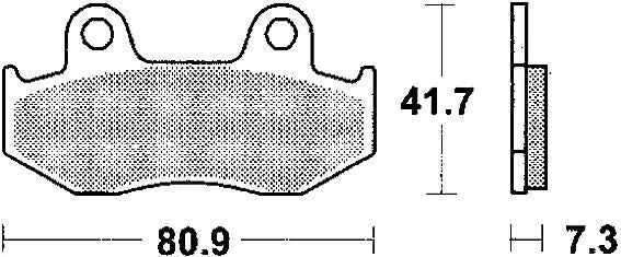 TRW Bremsbeläge MCB 534 Bremsbelag MCB 534 Si Sintermetall