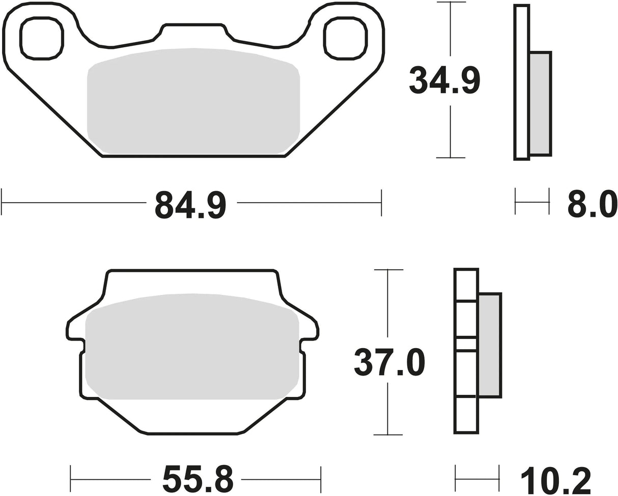 TRW Bremsbeläge MCB 560 Bremsbelag MCB 560 Bio-Standard