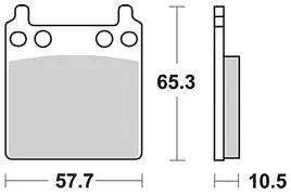 TRW Bremsbeläge MCB 63 Bremsbelag MCB 63 Bio-Standard