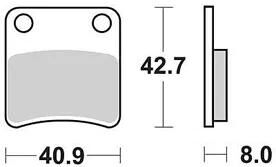 TRW Bremsbeläge MCB 647 Bremsbelag MCB 647 Bio-Standard