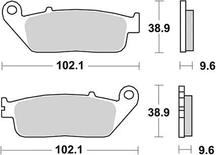 TRW Bremsbeläge MCB 677 Bremsbelag MCB 677 SV Sintermetall