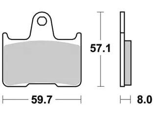 TRW Bremsbeläge MCB 691 Bremsbelag MCB 691 Bio-Standard