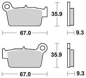 TRW Bremsbeläge MCB 739 Bremsbelag MCB 739 SI aus Sintermetall