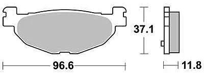 TRW Bremsbeläge MCB 768 Bremsbelag MCB 768 Bio-Standard