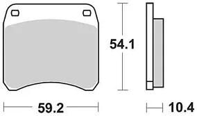 TRW Bremsbeläge MCB 99 Bremsbelag MCB 99 Bio-Standard