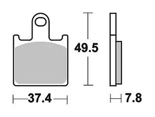 TRW Bremsbeläge MCB 789 Bremsbelag MCB 789 TRQ Sin. Metallrennen