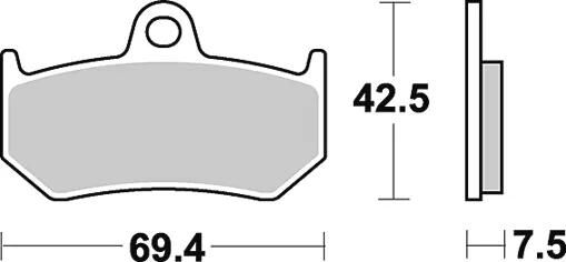 TRW Bremsbeläge MCB 797 Bremsbelag MCB 797 SH Sintermetall