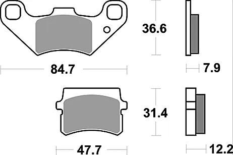 TRW Bremsbeläge MCB 807 Bremsbelag MCB 807 Bio-Standard