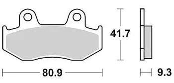 TRW Bremsbeläge MCB 685 Bremsbelag MCB 685 SRM Sintermetall