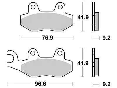 TRW Bremsbeläge MCB 689 Bremsbelag MCB 689 EC organisch