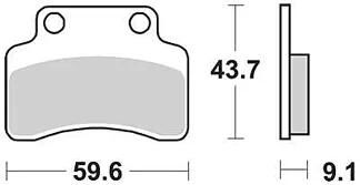 TRW Bremsbeläge MCB 694 Bremsbelag MCB 694 EC organisch