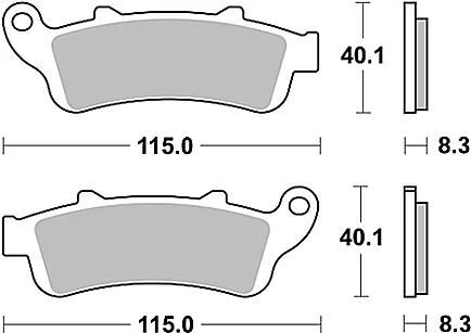 TRW Bremsbeläge MCB 704 Bremsbelag MCB 704 SRM Sintermetall