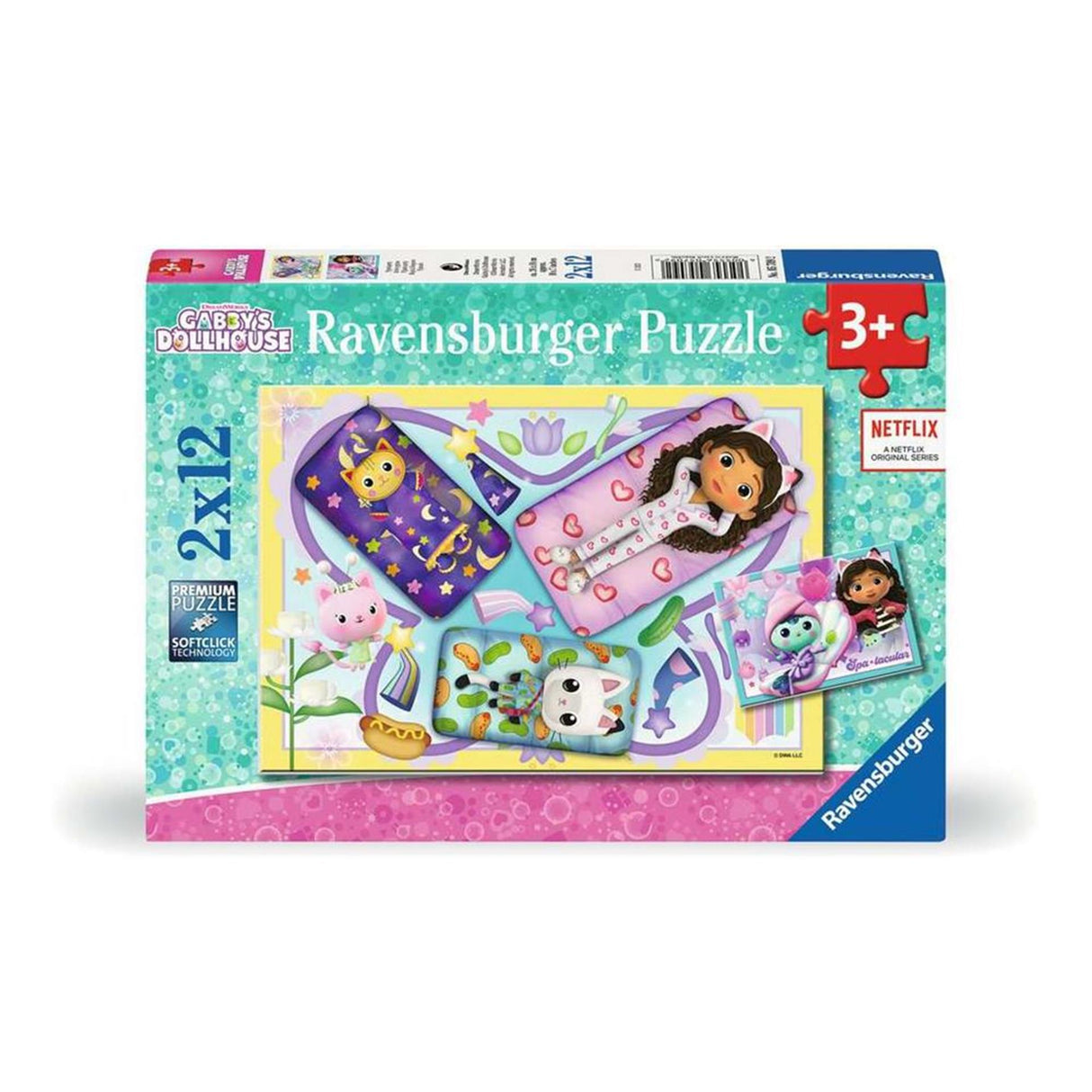 Ravensburger Gabbys Puppenhaus-Puzzle, 2x12 Teile.
