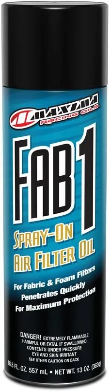 Maxima Racing Oils Luftfilteröl Fab-1 Stoffschaum-Filterspray. Luftfilteröl Maxima 557 ml Fab-1