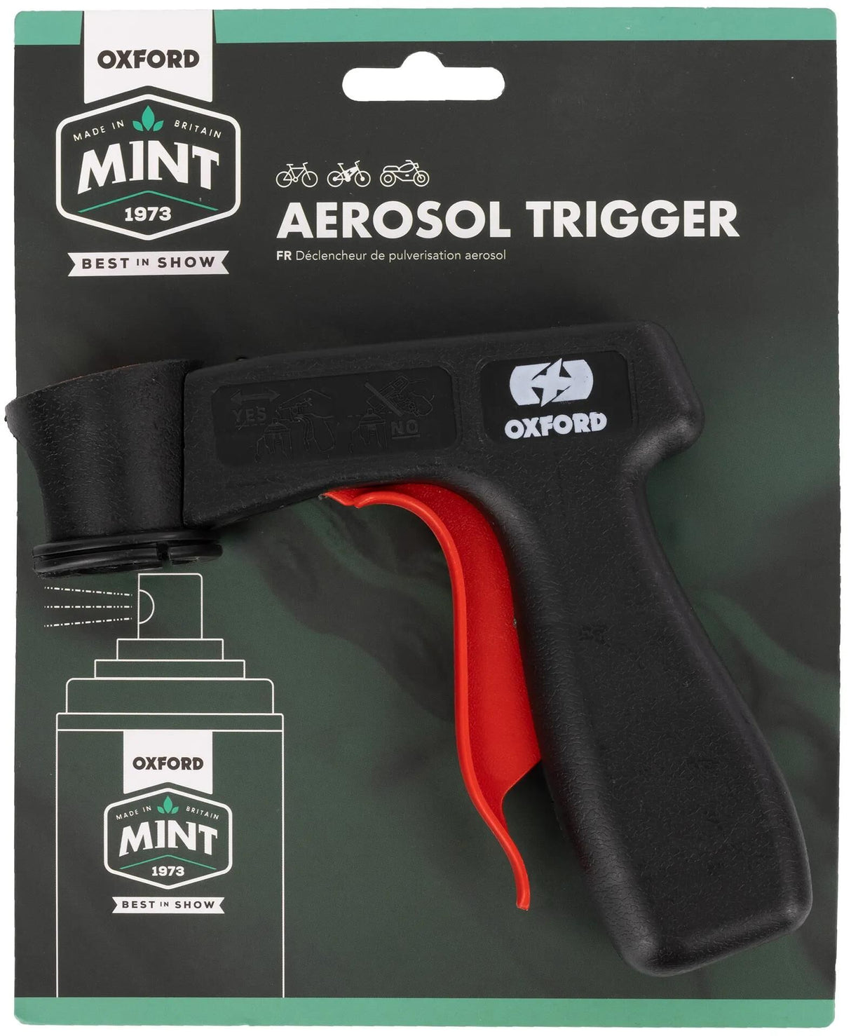 Oxford Mint-Griff für Aerosol-Sprühdosen. Spray kann mit Mint Ox430 umgehen