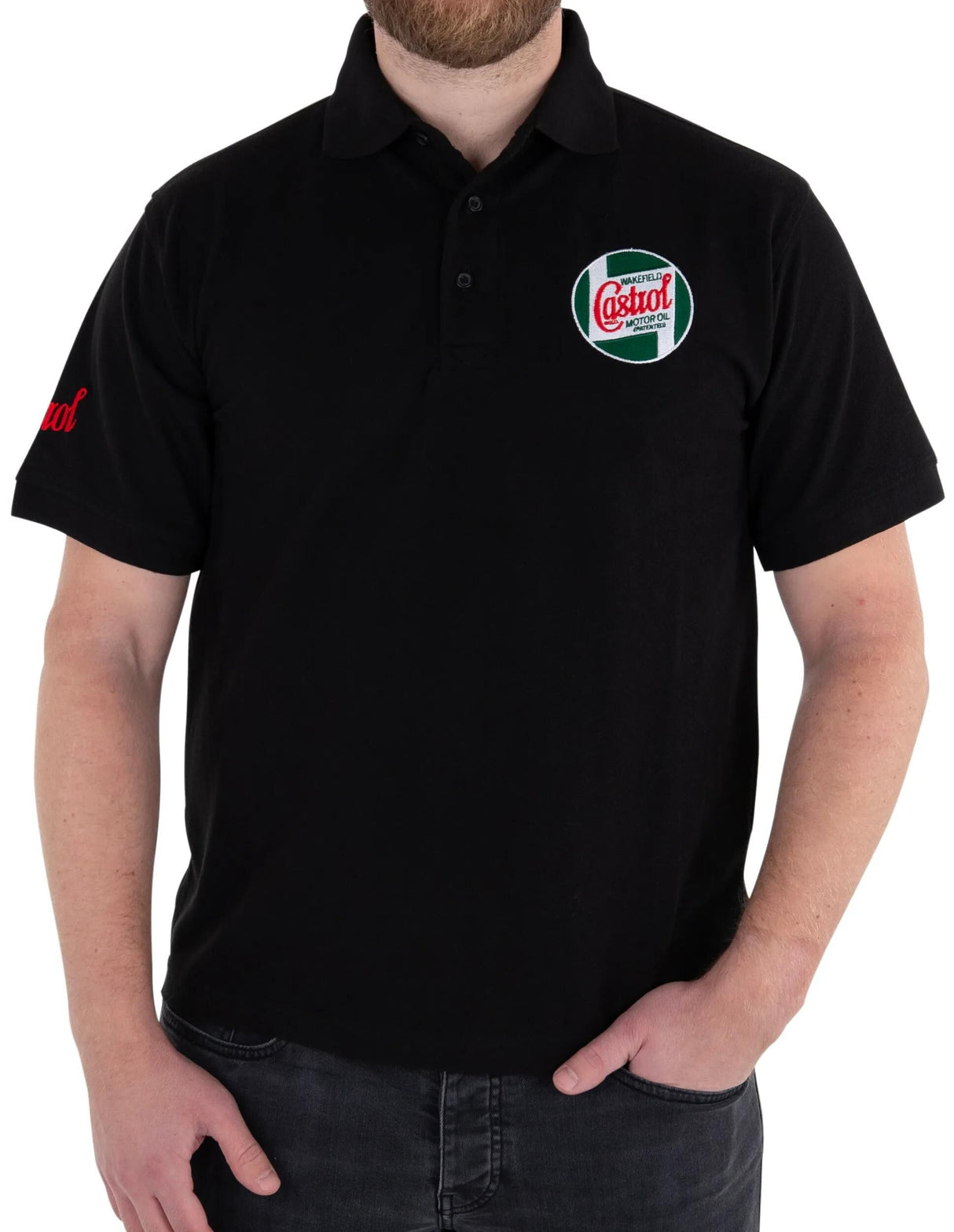 Castrol Classic Poloshirt Poloshirt Classic Schwarz Gr. m 48