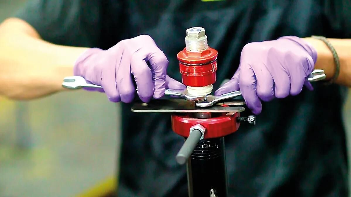 Bikeservice Demontagewerkzeug für Vorderradgabel Demontgwrkz Gabelfeder BST 2tlg