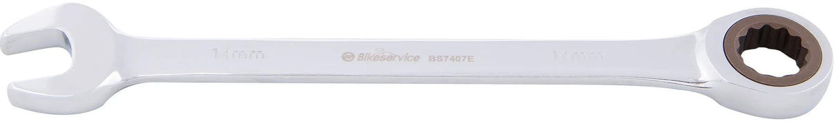 Bikeservice Ratschenschlüssel Ringrtschmaulschl BST 14mm gerade lang