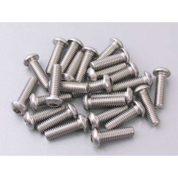 Allenbout Bolkop M6 x 20 mm Edelstahl 25 Teile (214291)